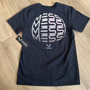 MESSI Men's Collection Logo Graphic‎ Short Sleeve Tee Black Small Soccer NEW